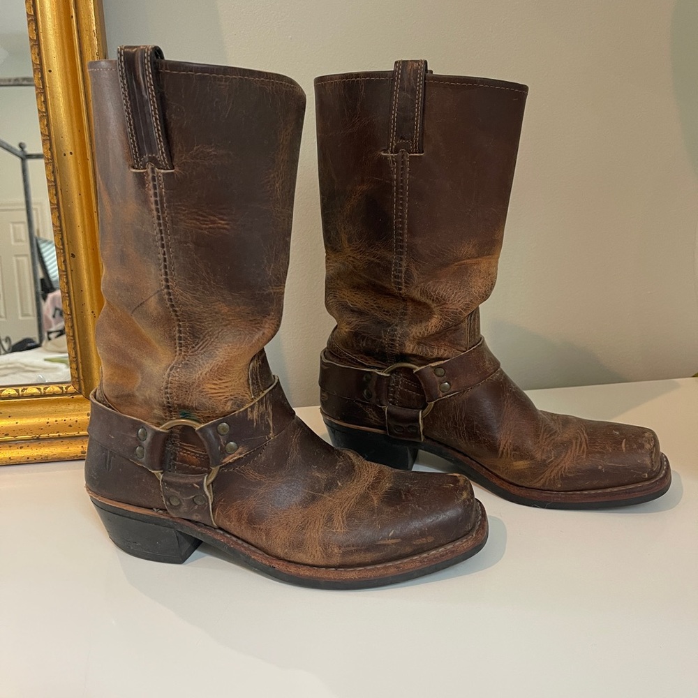 Frye harness boots / moto boots